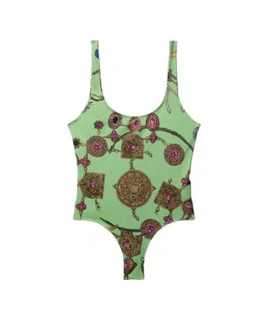 Versace Printed One-Piece Swimsuit | Thumbnail 1 Versace Printed One-Piece Swimsuit | Thumbnail 1