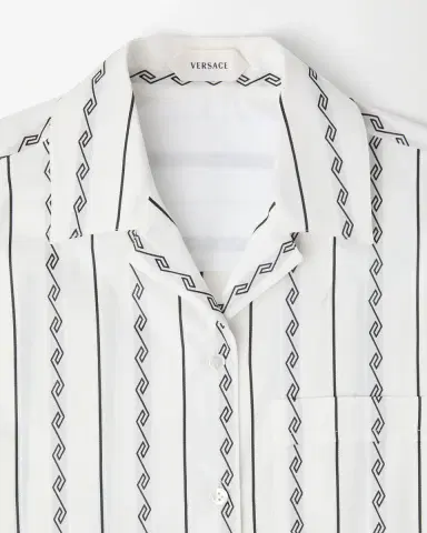 Versace Jacquard Cotton-Silk Shirt | Thumbnail 2 Versace Jacquard Cotton-Silk Shirt | Thumbnail 2