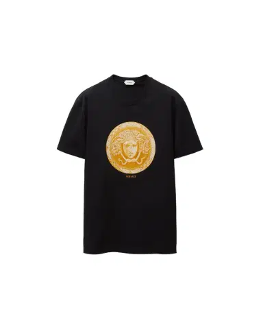 Versace Printed Cotton-Jersey Slim T-Shirt | Thumbnail 1 Versace Printed Cotton-Jersey Slim T-Shirt | Thumbnail 1