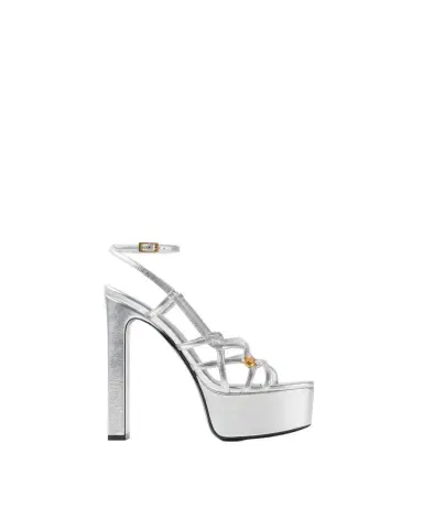 Versace Valentina Metallic Platform Sandals 140 mm | Thumbnail 1 Versace Valentina Metallic Platform Sandals 140 mm | Thumbnail 1