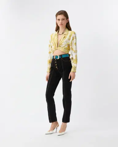 Versace High Waist Straight Jeans | Thumbnail 2 Versace High Waist Straight Jeans | Thumbnail 2
