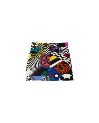 Versace Printed Velvet Mini Skirt | Thumbnail 1 Versace Printed Velvet Mini Skirt | Thumbnail 1