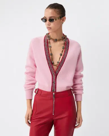 Versace Wool & Cashmere Knit Cardigan | Thumbnail 2 Versace Wool & Cashmere Knit Cardigan | Thumbnail 2