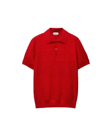 Versace Wool Knit Polo | Thumbnail 1 Versace Wool Knit Polo | Thumbnail 1