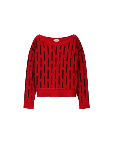 Versace Embroidered-Logo Wool Knit Sweater | Thumbnail 1 Versace Embroidered-Logo Wool Knit Sweater | Thumbnail 1