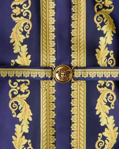Versace Printed Silk Twill Mini Dress | Thumbnail 2 Versace Printed Silk Twill Mini Dress | Thumbnail 2
