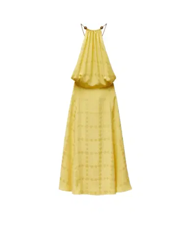 Versace Jacquard Silk Crêpe Satin Midi Dress | Thumbnail 1 Versace Jacquard Silk Crêpe Satin Midi Dress | Thumbnail 1