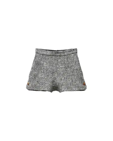 Versace Wool Bouclé Shorts | Thumbnail 1 Versace Wool Bouclé Shorts | Thumbnail 1