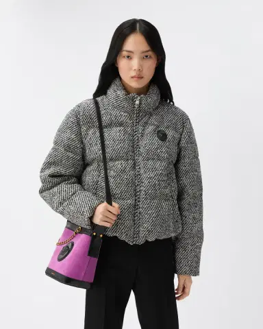 Versace Wool Bouclé Padded Jacket | Thumbnail 2 Versace Wool Bouclé Padded Jacket | Thumbnail 2