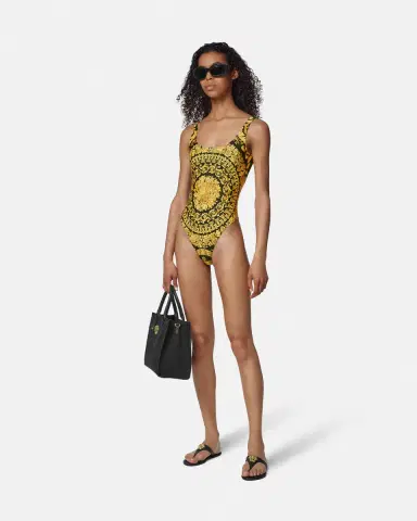 Versace Printed Nylon-Blend One-Piece Swimsuit | Thumbnail 2 Versace Printed Nylon-Blend One-Piece Swimsuit | Thumbnail 2