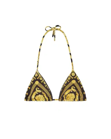 Versace Printed Nylon-Blend Bikini Top | Thumbnail 1 Versace Printed Nylon-Blend Bikini Top | Thumbnail 1
