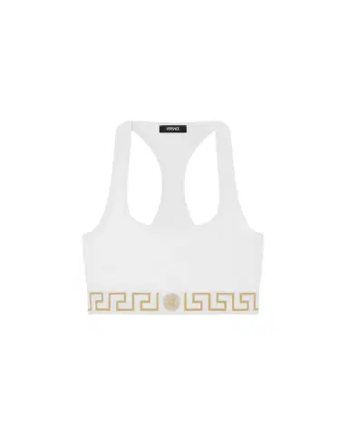 Versace Cotton-Jersey Scoop Bralette | Thumbnail 1 Versace Cotton-Jersey Scoop Bralette | Thumbnail 1