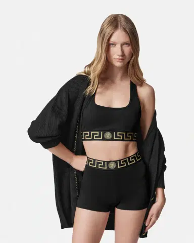 Versace Cotton-Jersey Scoop Bralette | Thumbnail 2 Versace Cotton-Jersey Scoop Bralette | Thumbnail 2