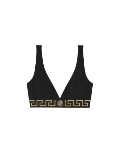 Versace Cotton-Jersey Triangle Bralette | Thumbnail 1 Versace Cotton-Jersey Triangle Bralette | Thumbnail 1