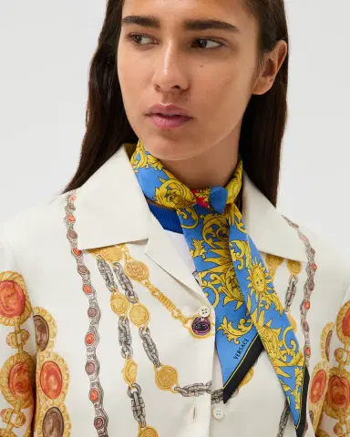 Versace Printed Silk Twill Ribbon | Thumbnail 2 Versace Printed Silk Twill Ribbon | Thumbnail 2