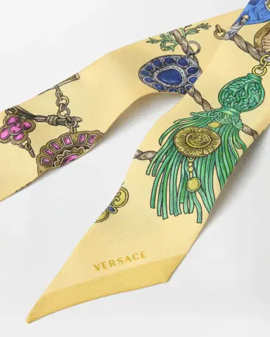 Versace Printed Silk Twill Ribbon | Thumbnail 2 Versace Printed Silk Twill Ribbon | Thumbnail 2