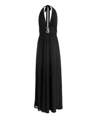 Kate Barton Nina Halter Maxi Dress Midnight | Thumbnail 1 Kate Barton Nina Halter Maxi Dress Midnight | Thumbnail 1
