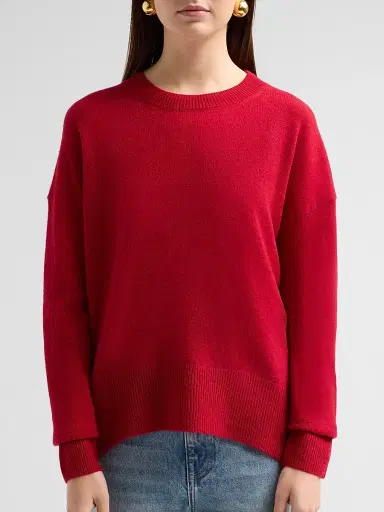 Saks Fifth Avenue Women's Oversized Cashmere Raw-Vent Sweater | Thumbnail 5 Saks Fifth Avenue Women's Oversized Cashmere Raw-Vent Sweater | Thumbnail 5