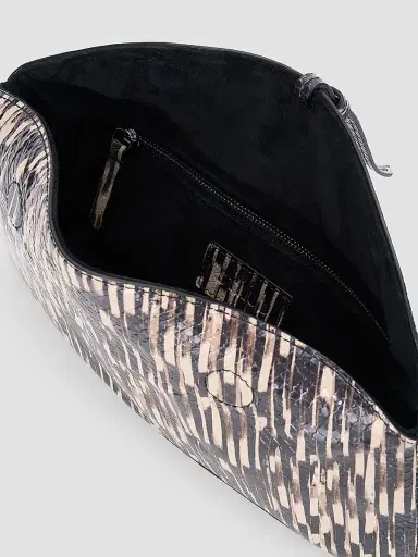 Staud Women's Eve Printed Leather Clutch | Thumbnail 4 Staud Women's Eve Printed Leather Clutch | Thumbnail 4