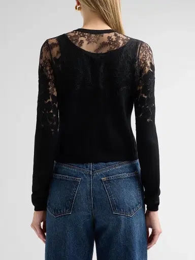 Ulla Johnson Women's Talia Merino Wool-Mesh Cardigan | Thumbnail 3 Ulla Johnson Women's Talia Merino Wool-Mesh Cardigan | Thumbnail 3