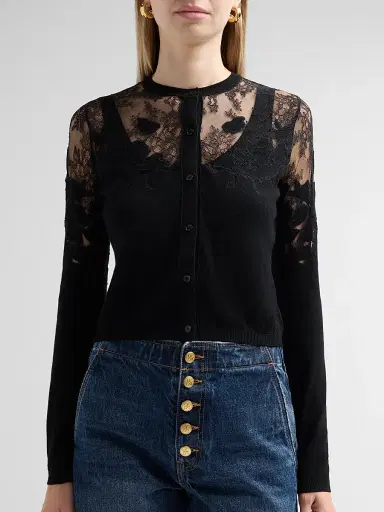 Ulla Johnson Women's Talia Merino Wool-Mesh Cardigan | Thumbnail 5 Ulla Johnson Women's Talia Merino Wool-Mesh Cardigan | Thumbnail 5