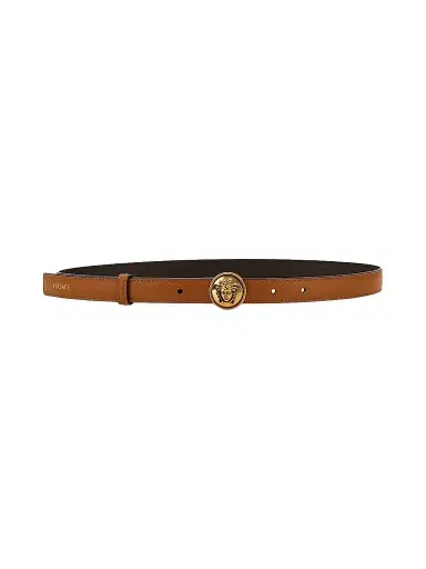 Versace Women's Logo Leather Belt | Thumbnail 1 Versace Women's Logo Leather Belt | Thumbnail 1