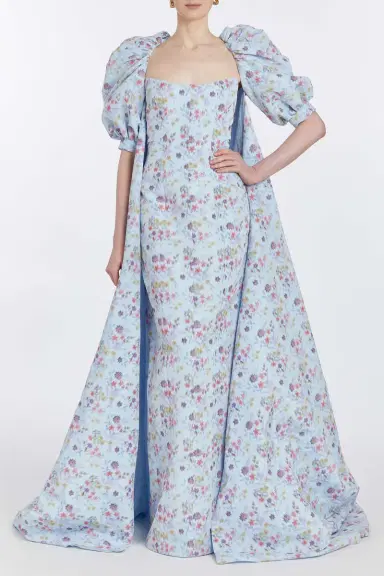 Markarian Adrianna Ikat Puff Sleeve Duster | Thumbnail 3 Markarian Adrianna Ikat Puff Sleeve Duster | Thumbnail 3