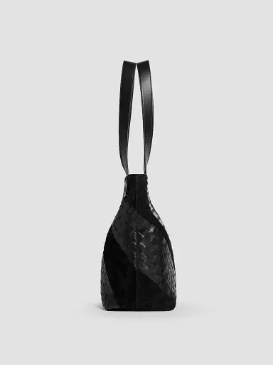 Bottega Veneta Men's Small Intrecciato Leather & Suede Tote | Thumbnail 5 Bottega Veneta Men's Small Intrecciato Leather & Suede Tote | Thumbnail 5