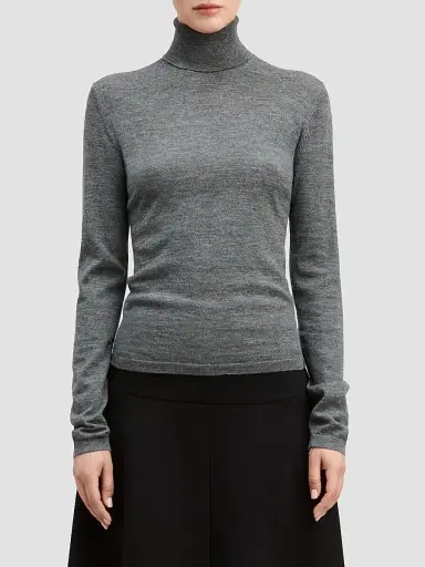 DEREK LAM 10 CROSBY Women's David Mercerized Wool-Cashmere Turtleneck Top | Thumbnail 4 DEREK LAM 10 CROSBY Women's David Mercerized Wool-Cashmere Turtleneck Top | Thumbnail 4