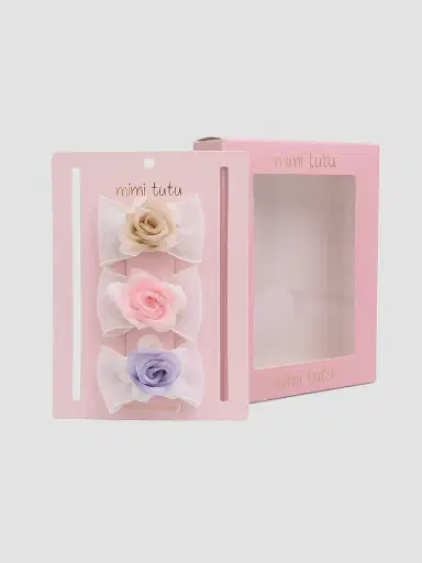 Mimi Tutu Rose Accent Bow Hair Clip Set | Thumbnail 8 Mimi Tutu Rose Accent Bow Hair Clip Set | Thumbnail 8