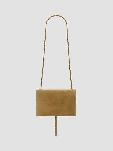 Saint Laurent Women's Small Kate Tassel Bijoux Chain Wallet in Suede | Thumbnail 6 Saint Laurent Women's Small Kate Tassel Bijoux Chain Wallet in Suede | Thumbnail 6