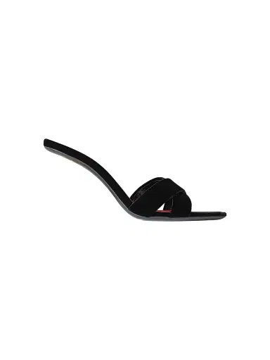 Saint Laurent Women's Opyum Mules in Velvet | Thumbnail 1 Saint Laurent Women's Opyum Mules in Velvet | Thumbnail 1