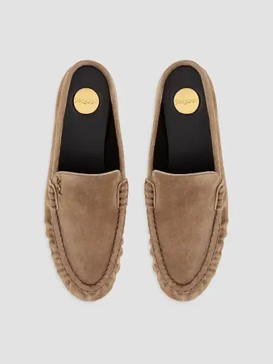 Saint Laurent Women's Le Loafer Mules in Suede | Thumbnail 3 Saint Laurent Women's Le Loafer Mules in Suede | Thumbnail 3