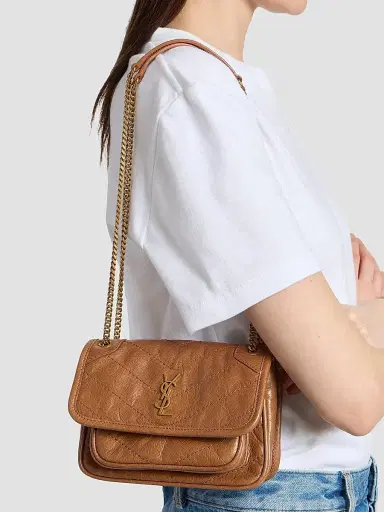 Saint Laurent Women's Niki Mini Shoulder Bag in Vintage Leather | Thumbnail 3 Saint Laurent Women's Niki Mini Shoulder Bag in Vintage Leather | Thumbnail 3