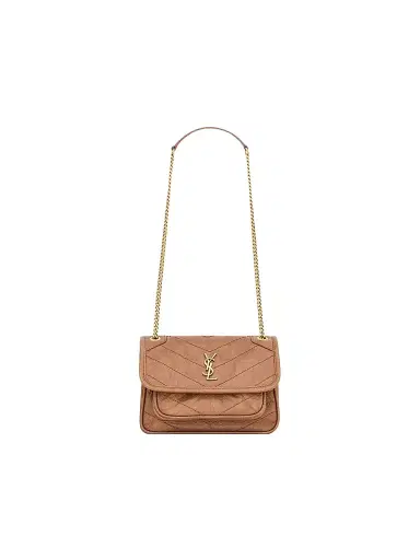 Saint Laurent Women's Niki Mini Shoulder Bag in Vintage Leather | Thumbnail 1 Saint Laurent Women's Niki Mini Shoulder Bag in Vintage Leather | Thumbnail 1