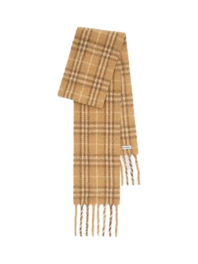 Women's Narrow Check Alpaca-Wool Scarf Women's Narrow Check Alpaca-Wool Scarf