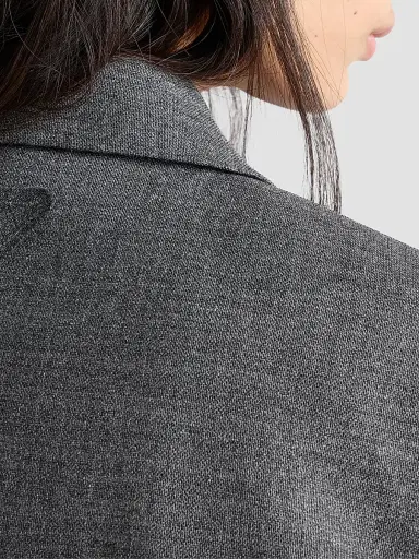 Prada Women's Single-Breasted Melange Hopsack Jacket | Thumbnail 6 Prada Women's Single-Breasted Melange Hopsack Jacket | Thumbnail 6