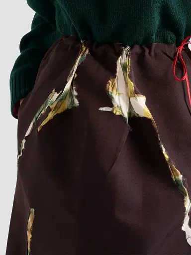 Prada Women's Bonded Gabardine Skirt with Devore Effect | Thumbnail 5 Prada Women's Bonded Gabardine Skirt with Devore Effect | Thumbnail 5