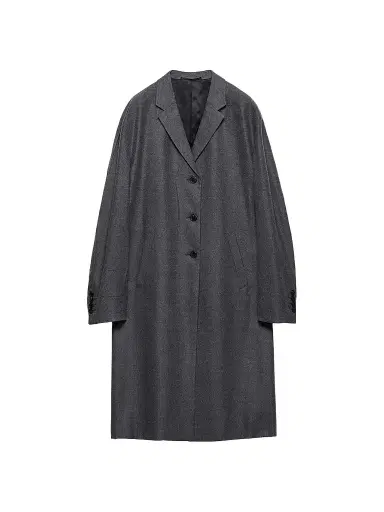 Prada Women's Single-Breasted Cashmere and Wool Coat | Thumbnail 1 Prada Women's Single-Breasted Cashmere and Wool Coat | Thumbnail 1