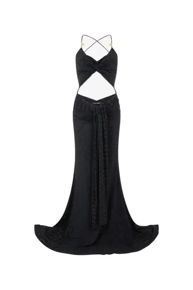 Roberto Cavalli Serpentine Print Maxi Dress | Thumbnail 1 Roberto Cavalli Serpentine Print Maxi Dress | Thumbnail 1