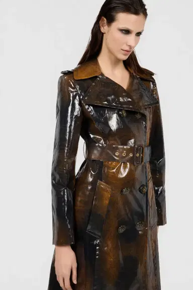Roberto Cavalli Brown Trench Coat Used Effect | Thumbnail 4 Roberto Cavalli Brown Trench Coat Used Effect | Thumbnail 4