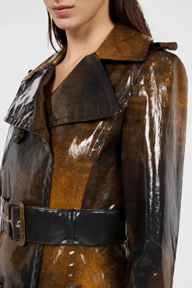 Roberto Cavalli Brown Trench Coat Used Effect | Thumbnail 5 Roberto Cavalli Brown Trench Coat Used Effect | Thumbnail 5