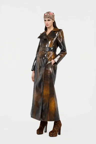 Roberto Cavalli Brown Trench Coat Used Effect | Thumbnail 6 Roberto Cavalli Brown Trench Coat Used Effect | Thumbnail 6