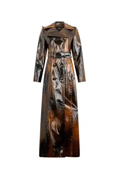 Roberto Cavalli Brown Trench Coat Used Effect | Thumbnail 1 Roberto Cavalli Brown Trench Coat Used Effect | Thumbnail 1