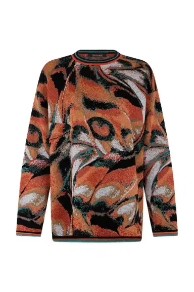 Roberto Cavalli Butterfly Print Sweater | Thumbnail 1 Roberto Cavalli Butterfly Print Sweater | Thumbnail 1