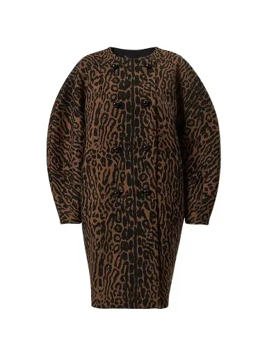 Carolina Herrera Women's Wool Double-Breasted Cocoon Coat | Thumbnail 1 Carolina Herrera Women's Wool Double-Breasted Cocoon Coat | Thumbnail 1