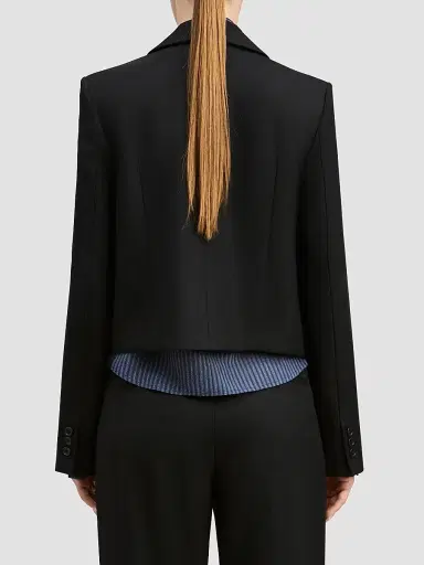 DEREK LAM 10 CROSBY Women's Mona Essential Cropped Blazer | Thumbnail 3 DEREK LAM 10 CROSBY Women's Mona Essential Cropped Blazer | Thumbnail 3