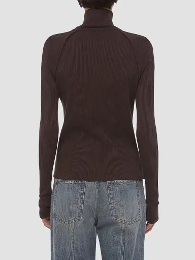 Helmut Lang Women's Layered Ribbed Sweater | Thumbnail 3 Helmut Lang Women's Layered Ribbed Sweater | Thumbnail 3