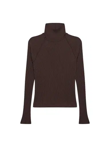 Helmut Lang Women's Layered Ribbed Sweater | Thumbnail 1 Helmut Lang Women's Layered Ribbed Sweater | Thumbnail 1