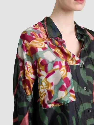 Dries Van Noten Women's Casia Printed Fluid Shirt | Thumbnail 5 Dries Van Noten Women's Casia Printed Fluid Shirt | Thumbnail 5